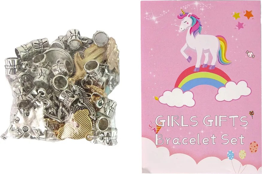 LEAN Toys Súprava na výrobu náramkov DIY 90 korálok