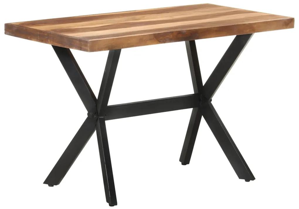 Jedálenský stôl 120x60x75 cm masívne drevo so sheeshamovou úpravou