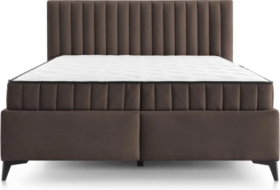 Posteľ Joy 180x200 cm, hnedá látka