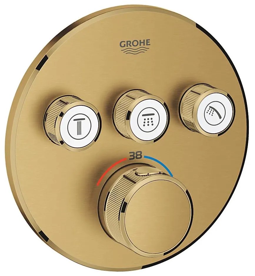 GROHE 29121GN0 - Termostatická podomietková sprchová batéria GROHTHERM SMARTCONTROL zlatá