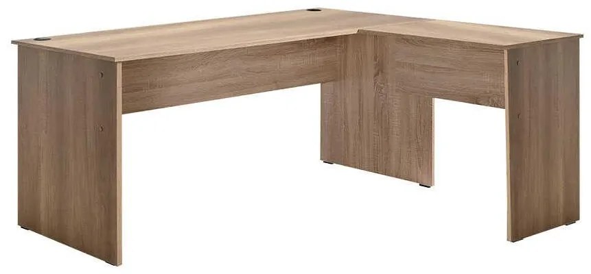 Rohový PC stolík Raven (orech svetlý) . Akcia -21%. Vlastná spoľahlivá doprava až k Vám domov. 1109412