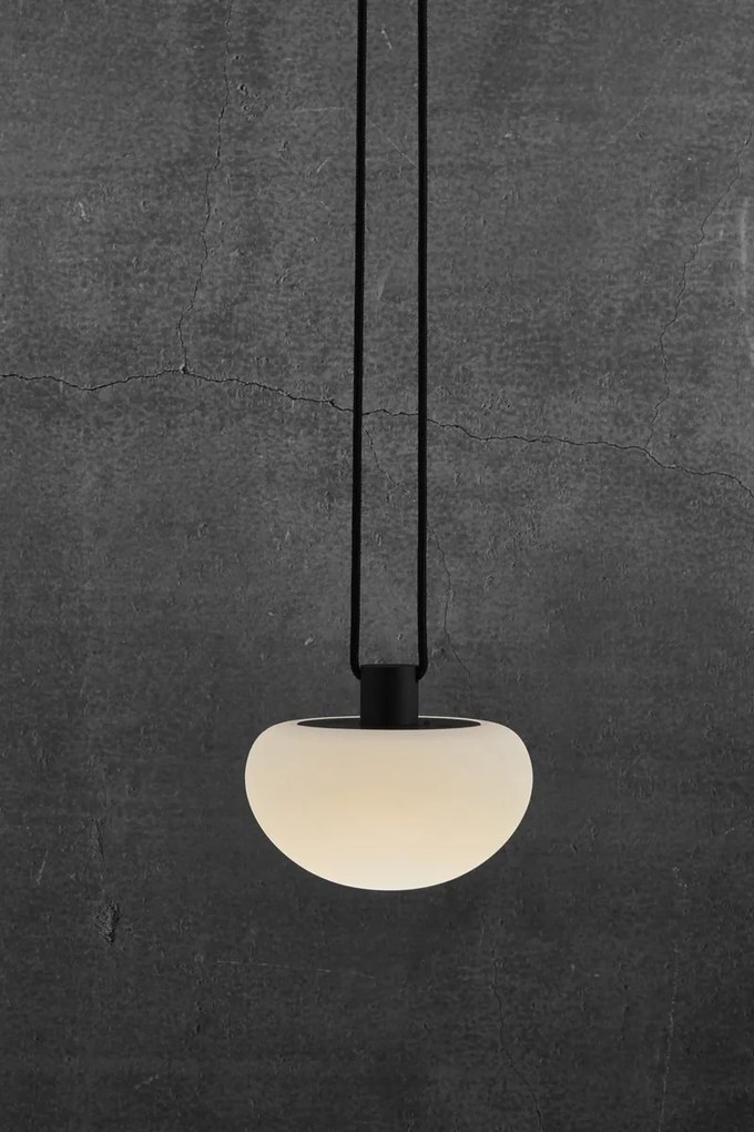 Nordlux Čierne záhradné závesné LED svietidlo Sponge 4,8W 2018103003