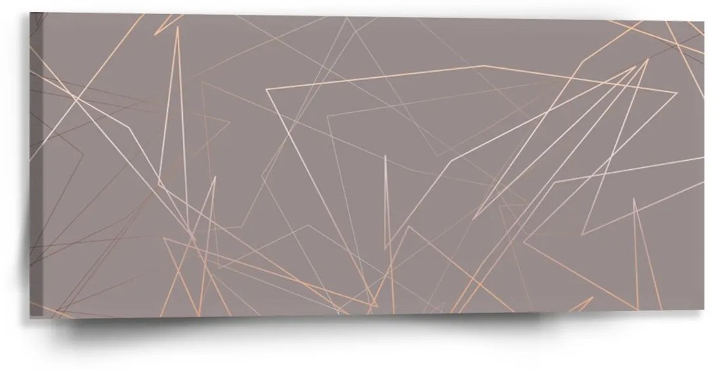Sablio Obraz Trojuholníková abstrakcia - 110x50 cm