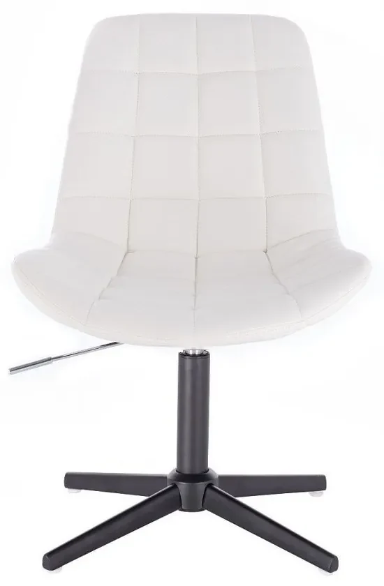 LuxuryForm DESIGN Stolička PARIS na čiernom kríži - biela