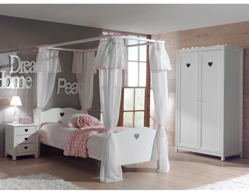 Biela skriňa Vipack Amori, výška 190 cm