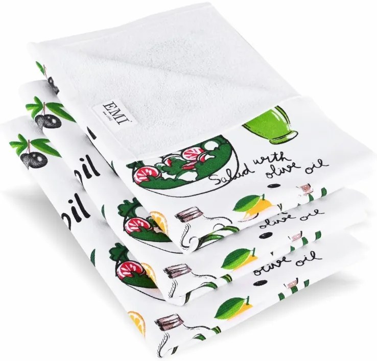 Utierky na riad Olive Oil set 3 ks EMI