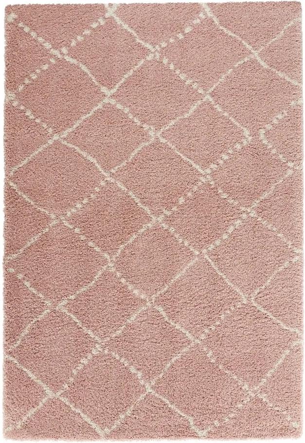 Ružový koberec Mint Rugs Allure Ronno Rose Creme, 120 x 170 cm