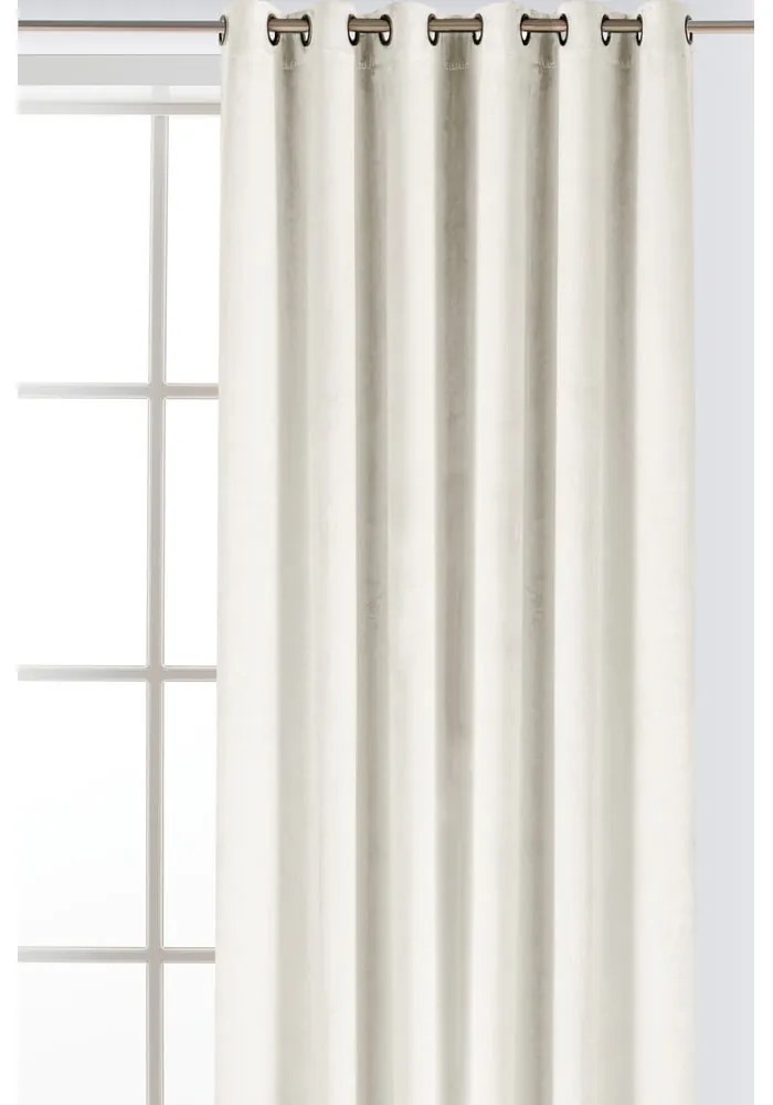Krémový zamatový dimout záves 140x270 cm Velto – Filumi