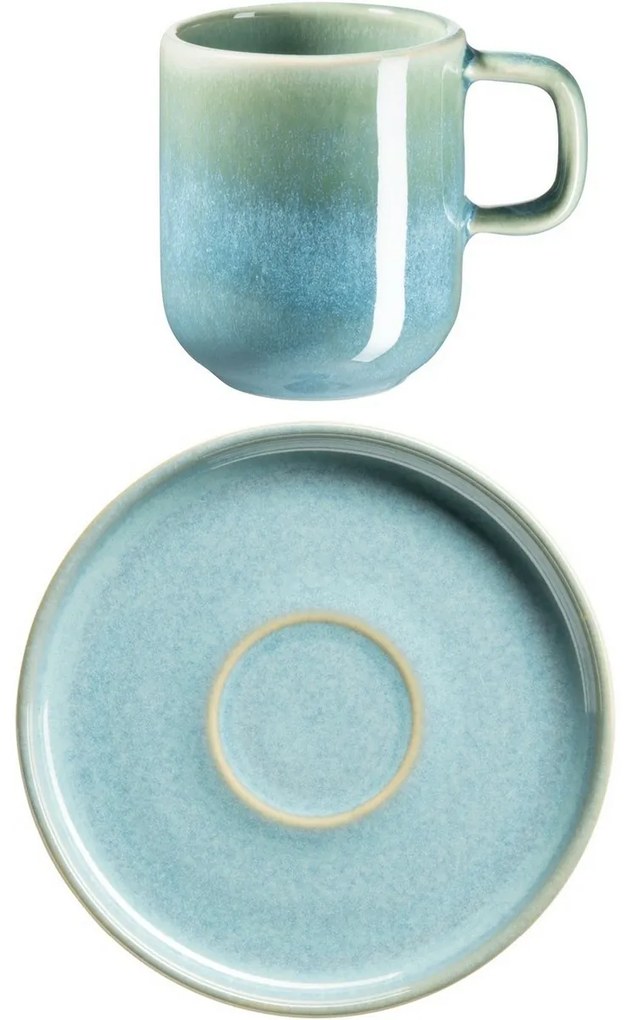 Mäser Sada šáliek na espresso s tanierikmiCordelia Atacama Green, 6+6 ks