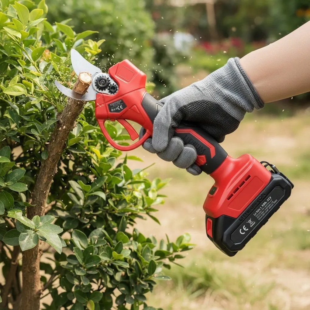 Bauerkraft Akumulátorové elektrické nožnice na živý plot 21V