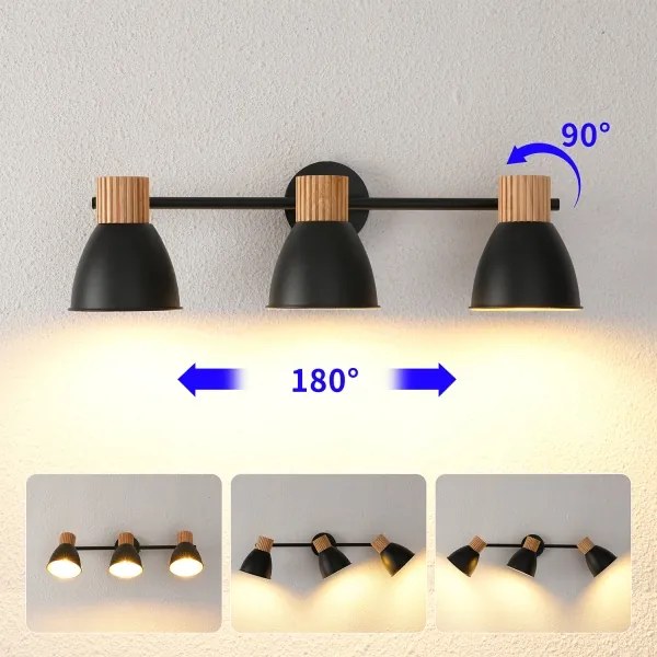 Brilagi - Bodové svietidlo ODENSE 3xE14/10W/230V kaučukovník/čierna