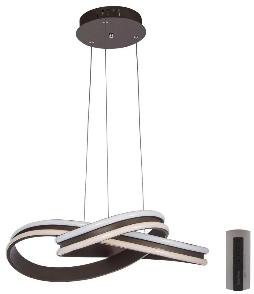 LED Stmievateľný luster na lanku LED/96W/230V pr. 54 cm + diaľkové ovládanie