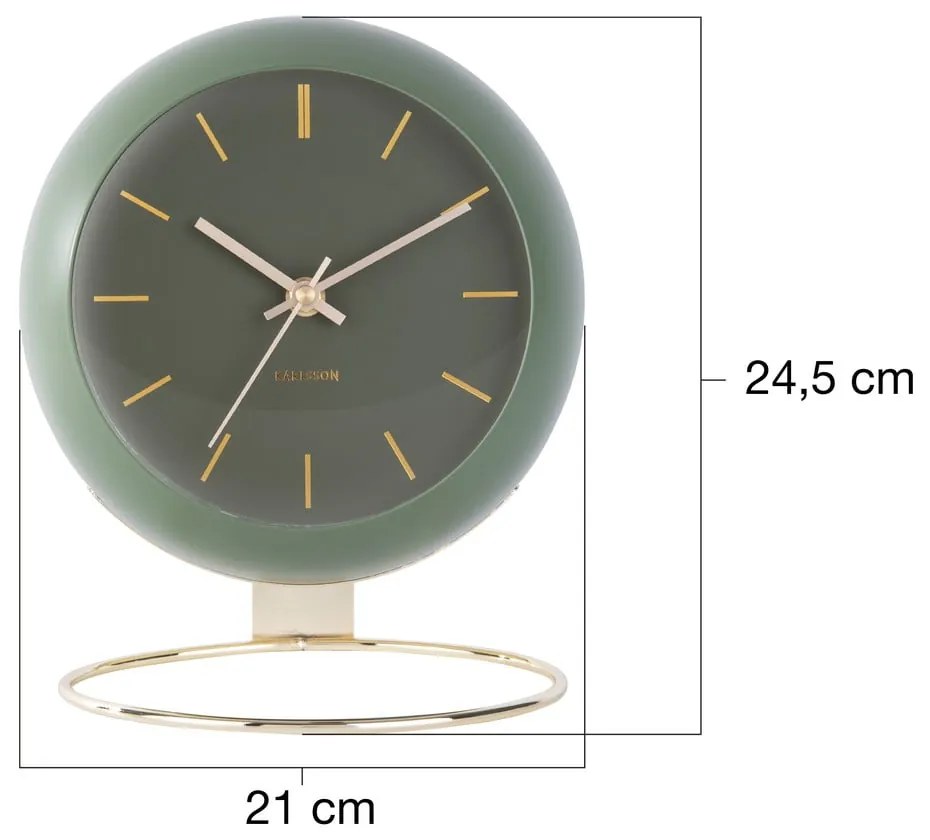 Stolové hodiny ø 21 cm Globe – Karlsson
