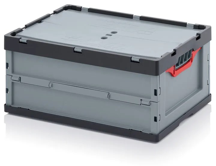 Skladacia prepravka s vekom, 600 x 400 x 270 mm