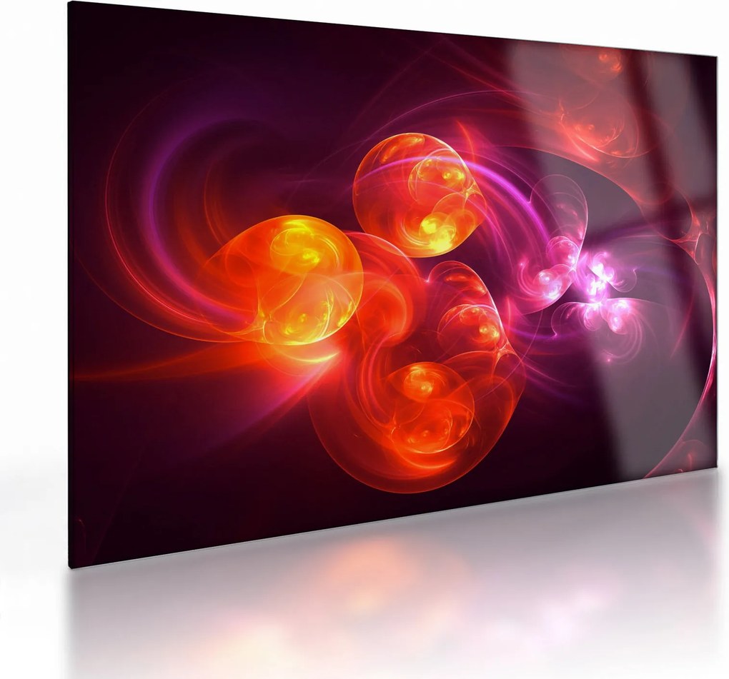 Sklenený obraz modernej abstrakcie (70x50 cm)