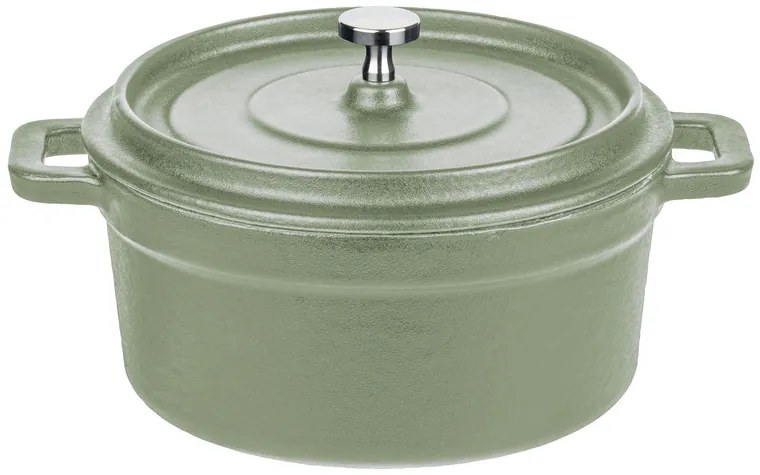 GSW Súprava liatinových mini servírovacích hrncov, 2-dielna (zelená)  (100354492)