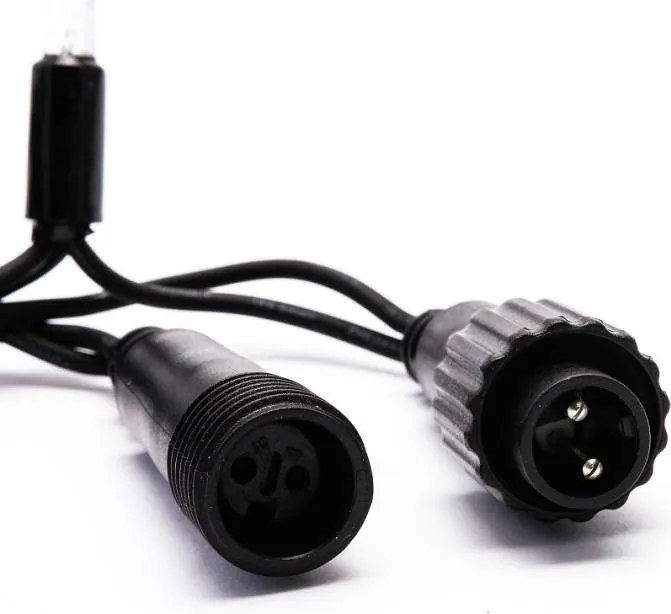 DECOLED Svetelný reťazec Easy Fix LED, 20 m, vonkajší, teplá biela, 120 diód, čierny kábel, IP67