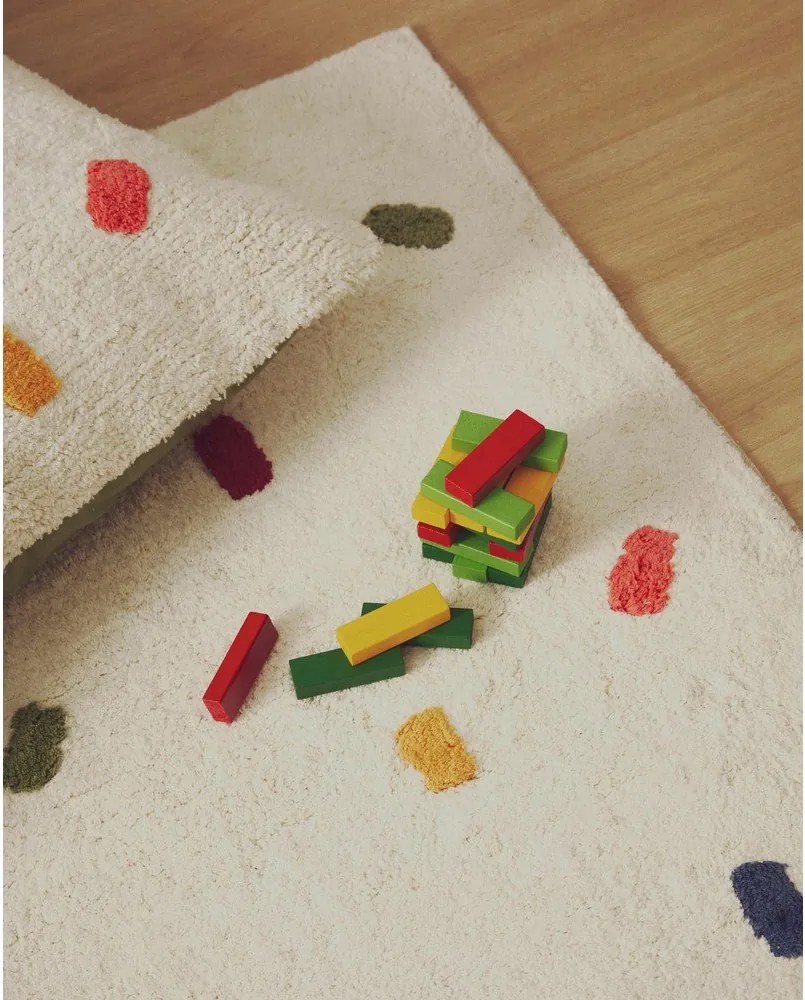 Krémovobiely bavlnený detský koberec 150x200 cm Epifania – Kave Home