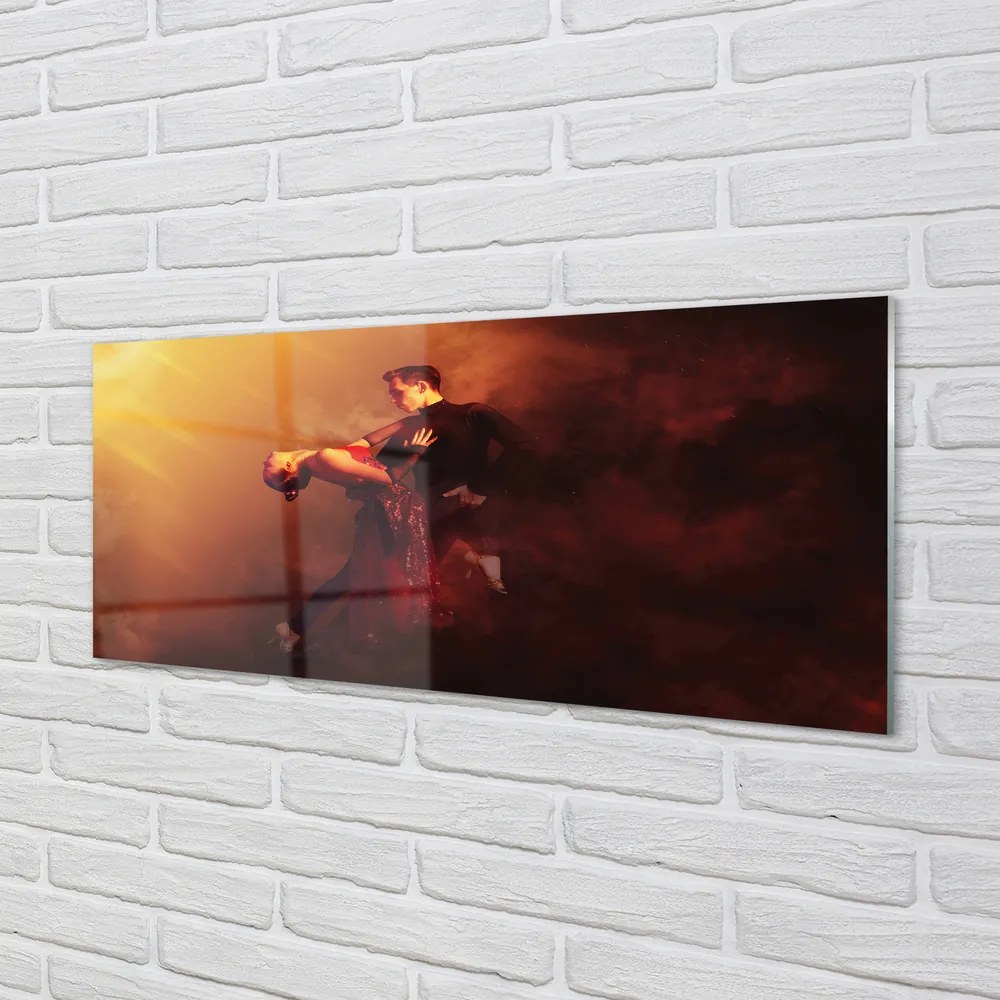 Obraz plexi Ľudia tancujú v daždi dym 120x60 cm