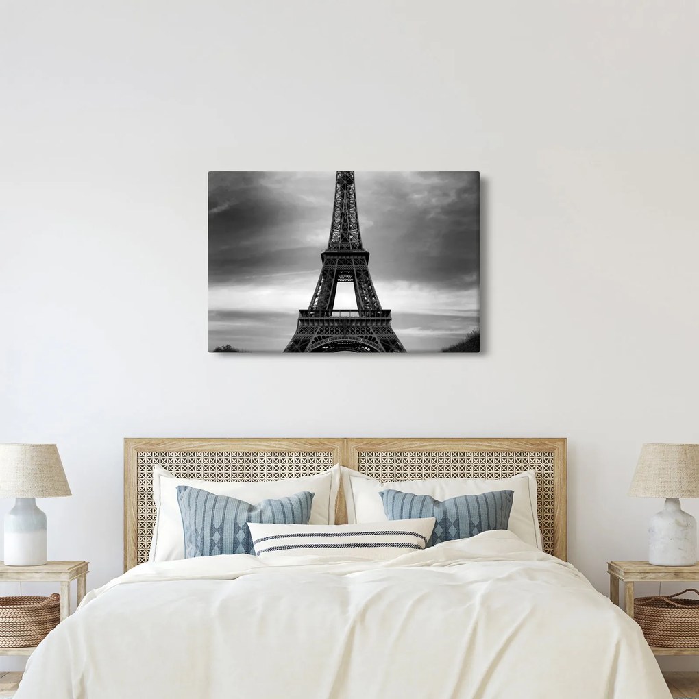 Obraz - Ružové auto v Paríži (90x60 cm)