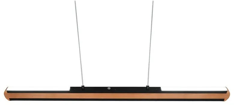 LED závesné svietidlo v čierno-prírodnej farbe Deacon – Trio