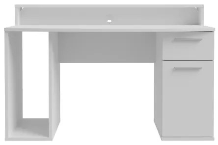 Písací stôl s podsvietením IVAR biely