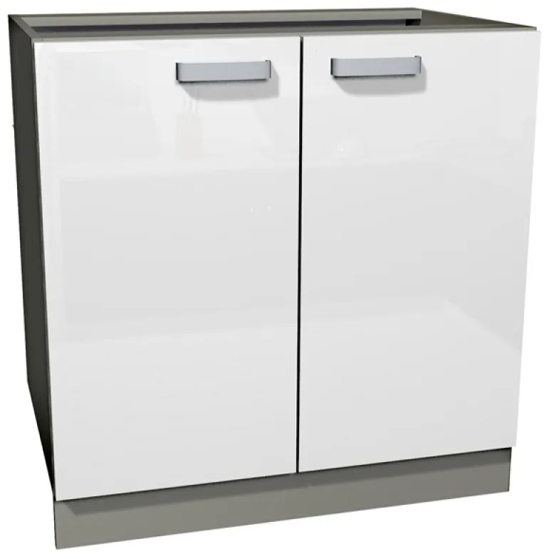 Kuchynská linka Bianka Biely lesk - Komplet L 260x270 - Komplet kuchynského nábytku