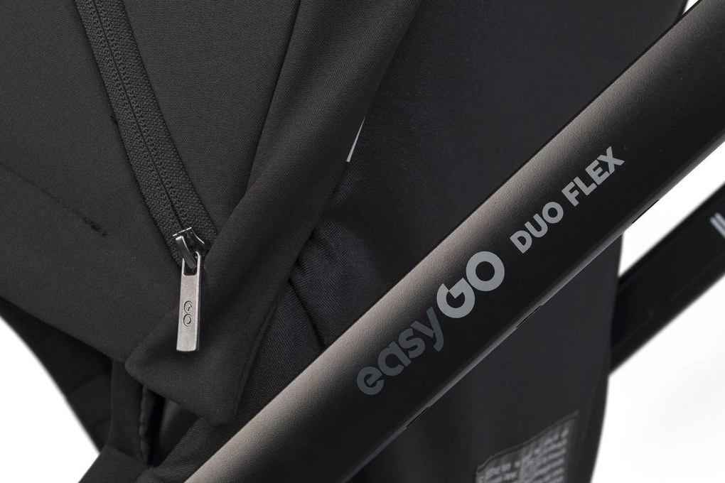Súrodenecký kočík EasyGo Duoflex Ebony Black 2 športové časti