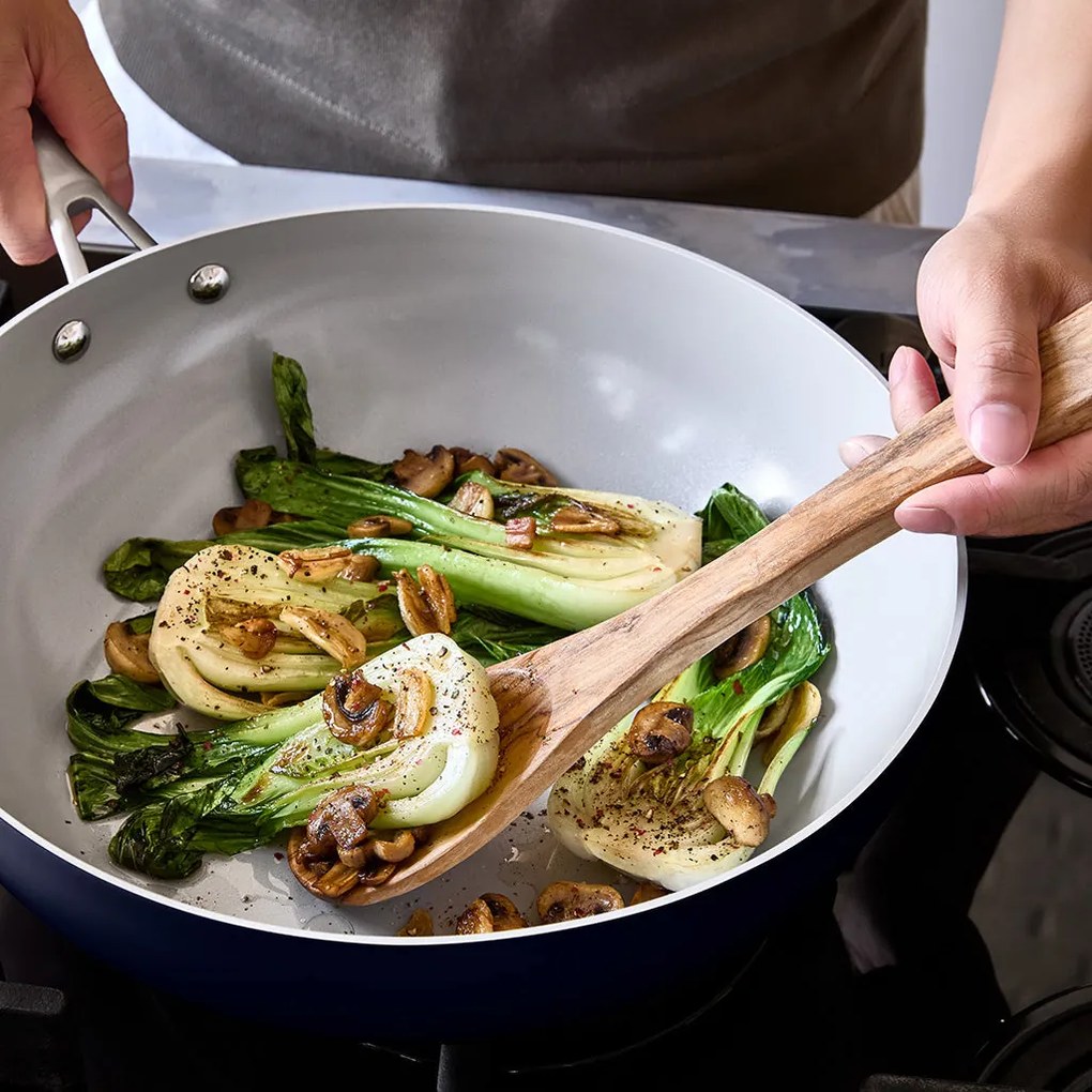 Elmich Nepriľnavá keramická Wok panvica Vital Ø 30 cm - tmavomodrá