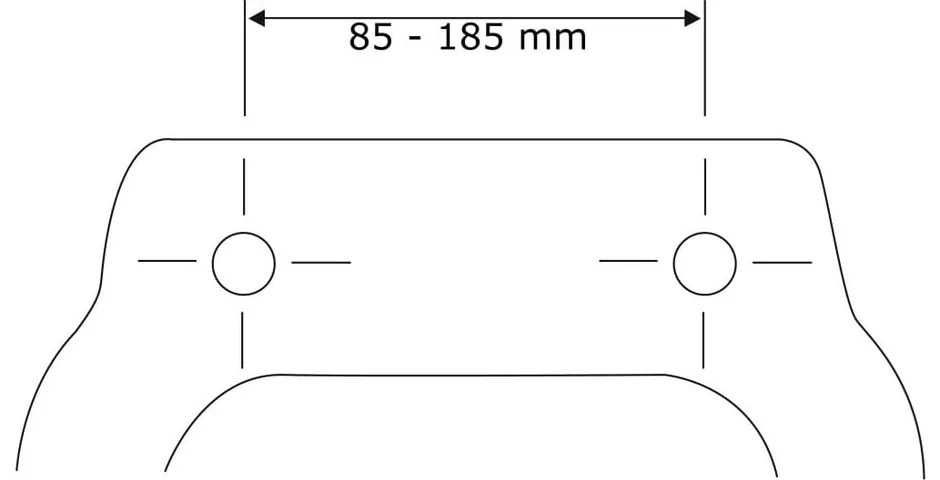 Biele WC sedadlo s jednoduchým zatváraním Wenko Rieti, 44,5 x 37 cm