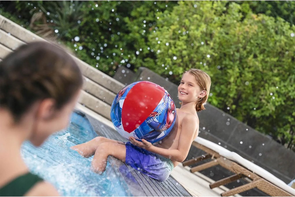 Nafukovacia plážová lopta Spiderman 51 cm Bestway 98002N