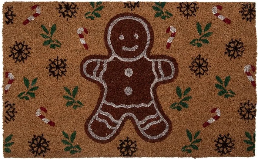 Kokosová rohožka s pernírkom Gingerbread Magic - 75*45*1 cm