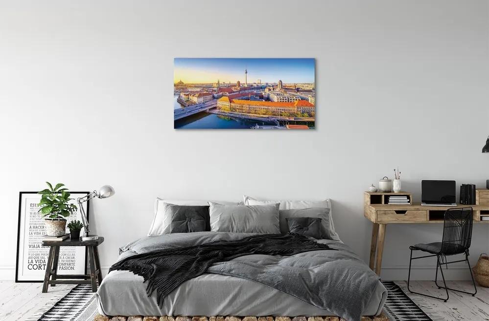 Obraz na plátne Berlín riečny mosty 120x60 cm