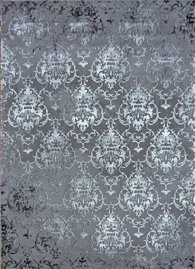 Koberec Elite 23282 GREY – sivý obdĺžnikový koberec so vzorom Rozmer: 80x150 cm