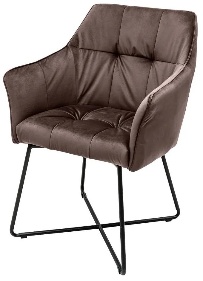 Dizajnová stolička Giuliana taupe hnedá