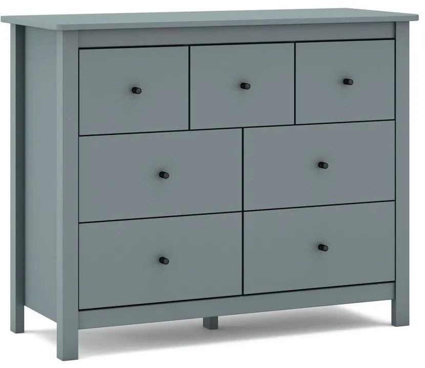 Komoda sivozelená z borovicového dreva 110x80x40 cm Misti – Marckeric