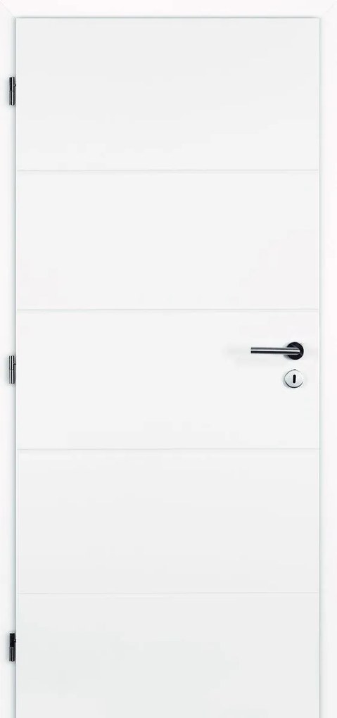 Doornite Quatro Interiérové dvere 60 L, 646 × 1983 mm, lakované, ľavé, biele, plné