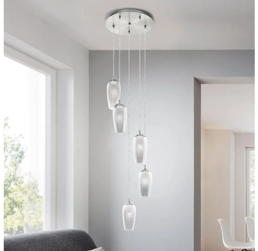 Eglo 96345 - LED závesné svietidlo na lanku FARSALA 5xG9/2,5W/230V