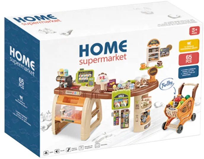 Detský supermarket, 65 dielov