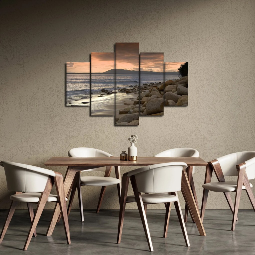 Obraz - More a hory (150x105 cm)
