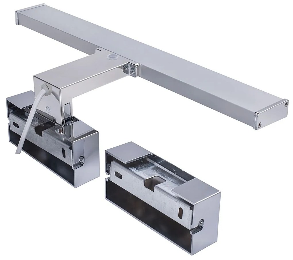 TOP LIGHT Svetlo nástenné Texas XL CCT, Strieborná-Chróm