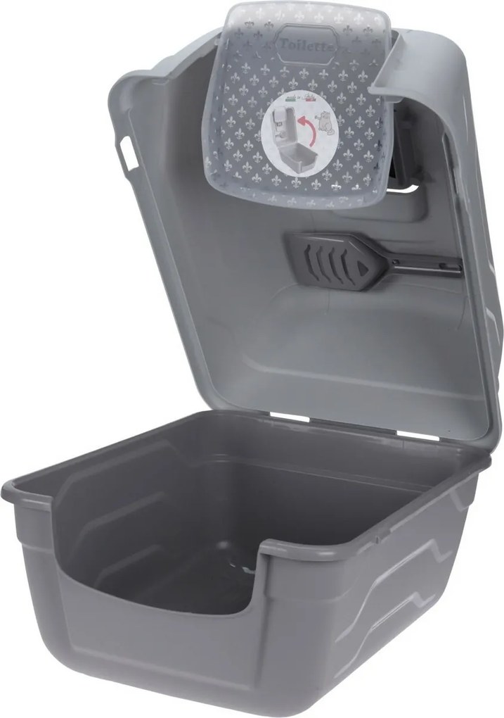 Toaleta pre mačky Pets, 52 x 40 x 40 cm, s lopatkou