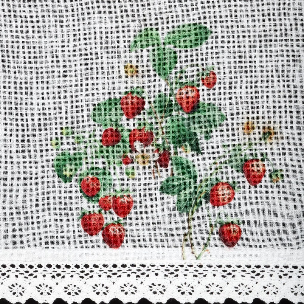 EUROFIRANY KRÁTKA ZÁCLONA NA PÁSKE KSENIA 150X30 CM VIACFAREBNÁ