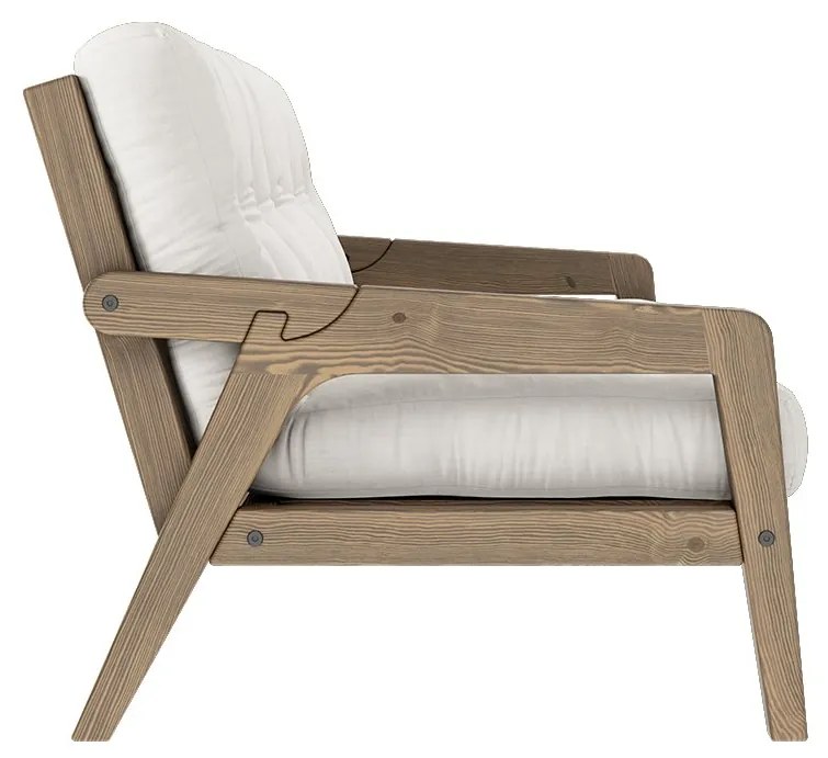 Variabilná pohovka Grab Natural/Carob Brown 204 × 90 × 93 cm / 204 × 130 × 43 cm