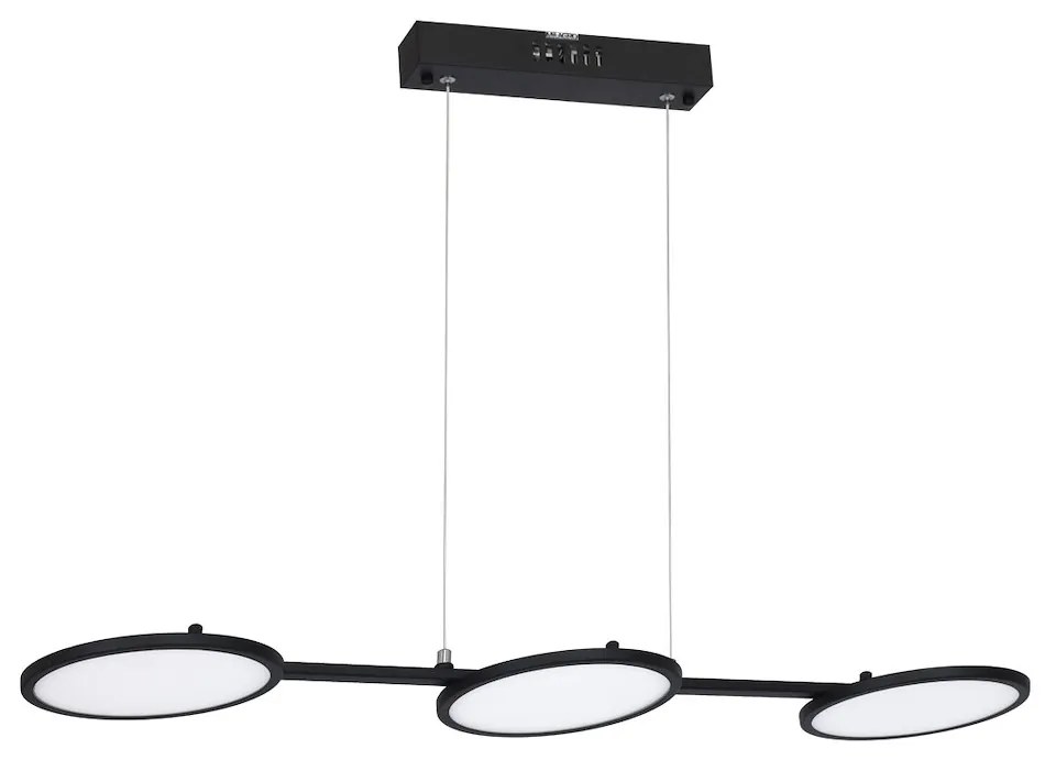 Závesné LED svietidlo Giro, 3x LED 30w, 4000k, b