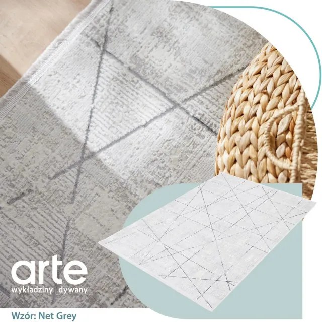 Koberec Luna Net sivý