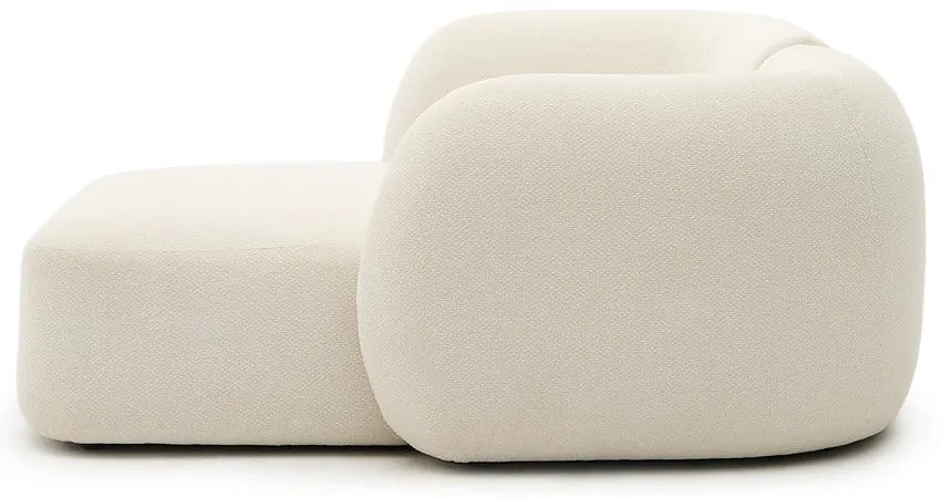 Krémová ženilková rohová pohovka (pravý roh/s leňoškou) Martina – Kave Home