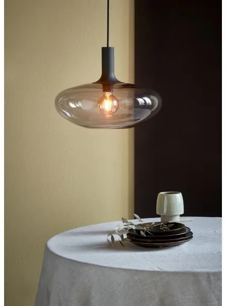 Nordlux - Luster na lanku ALTON 1xE27/60W/230V čierna