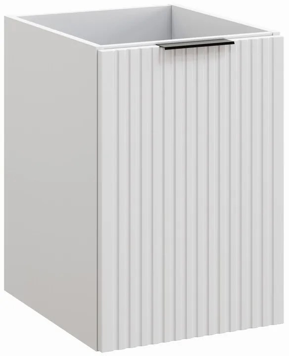 Závesná kúpeľňová skrinka s košom na bielizeň Casad 40 cm biela