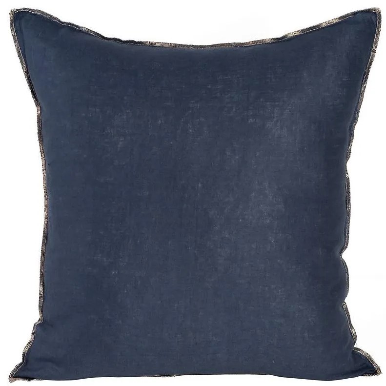 Ľanová obliečka na vankúš 45x45 tmavomodré zlato 404939